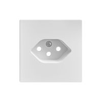 prise 1x type 13 plaque frontale EdizioDue blanc
