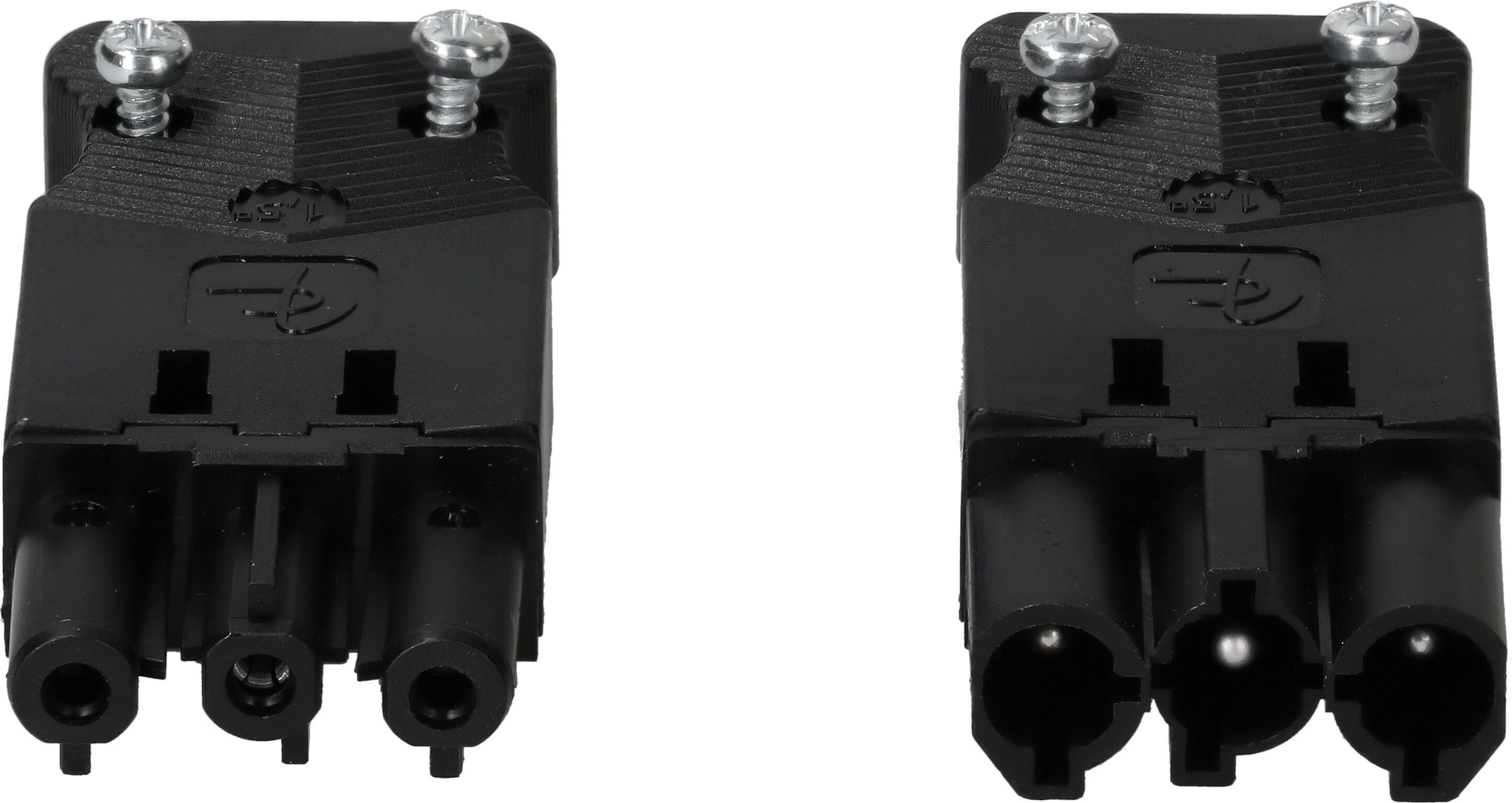 fiche et prise mobile plat 3 pôles 20A/250V IP20