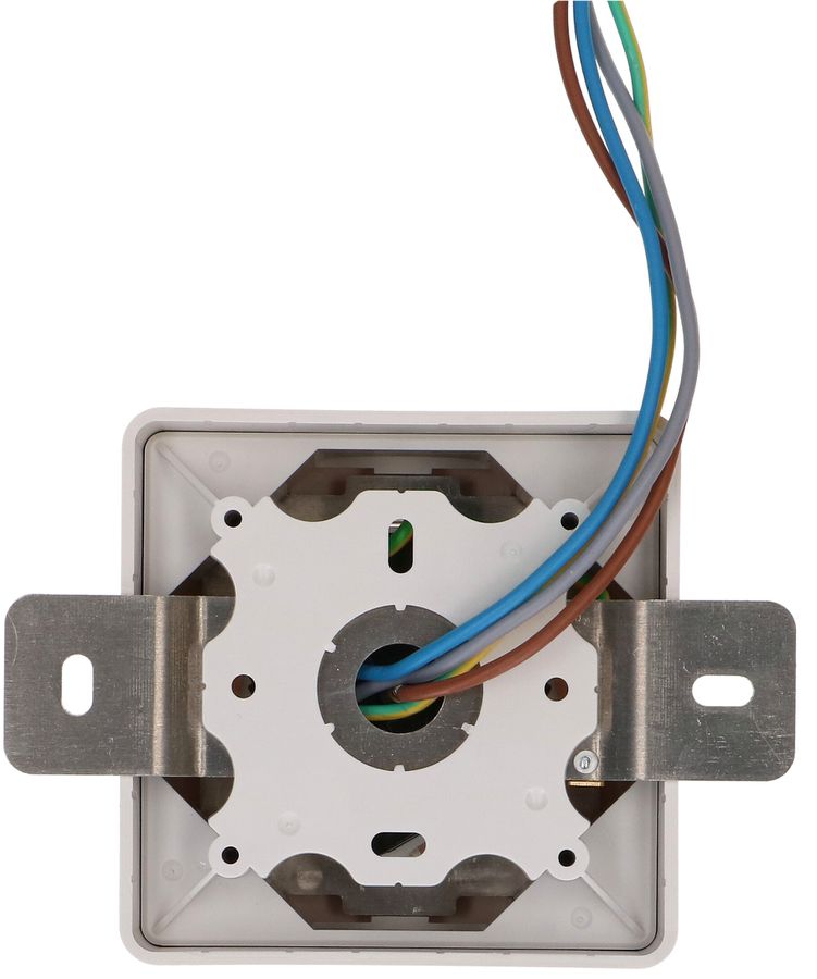 Steckdose 3x Typ 13 1S AP mit Montagebügel priamos weiss