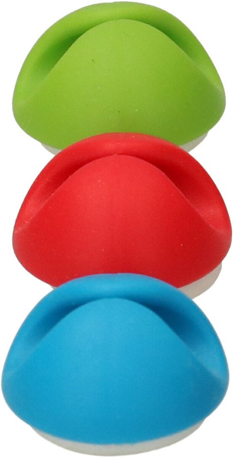 SINGLE STOP Set rond 3x vert 3x rouge 3x bleu