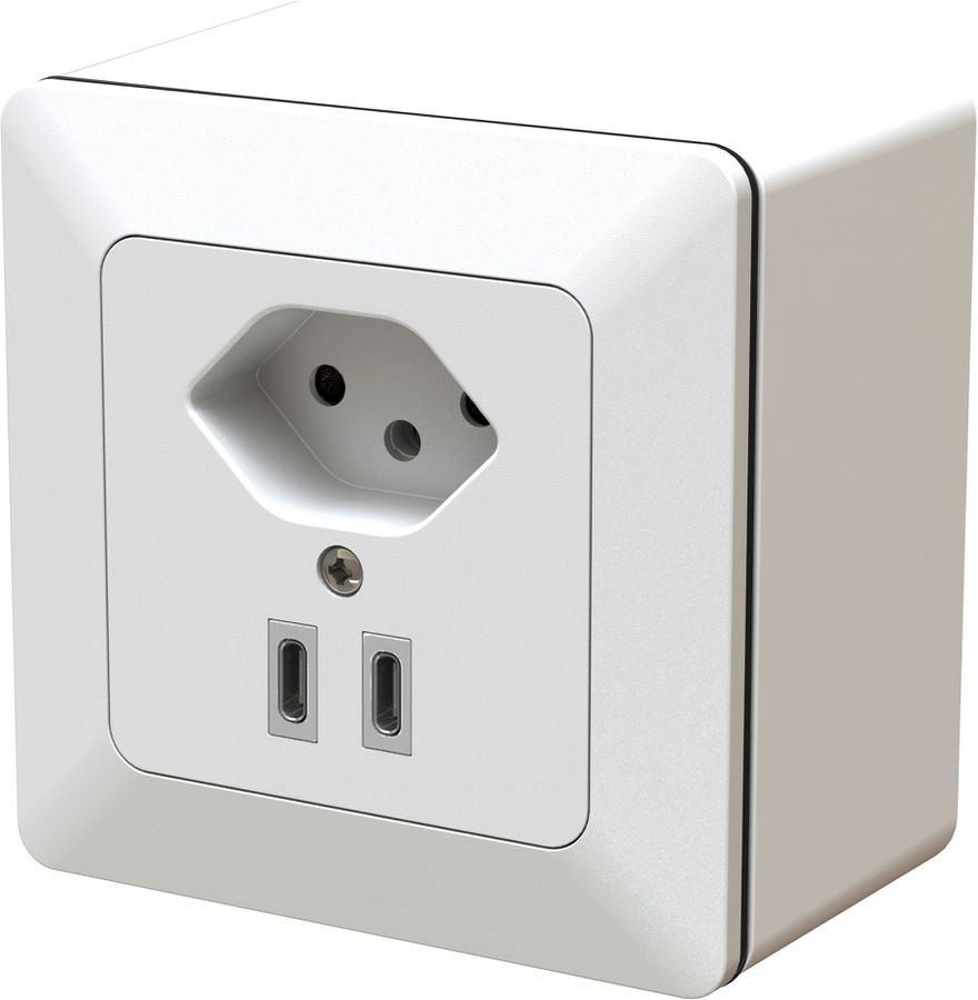 petite combinaison type 13 / USB-C+C 20W AP priamos blanc