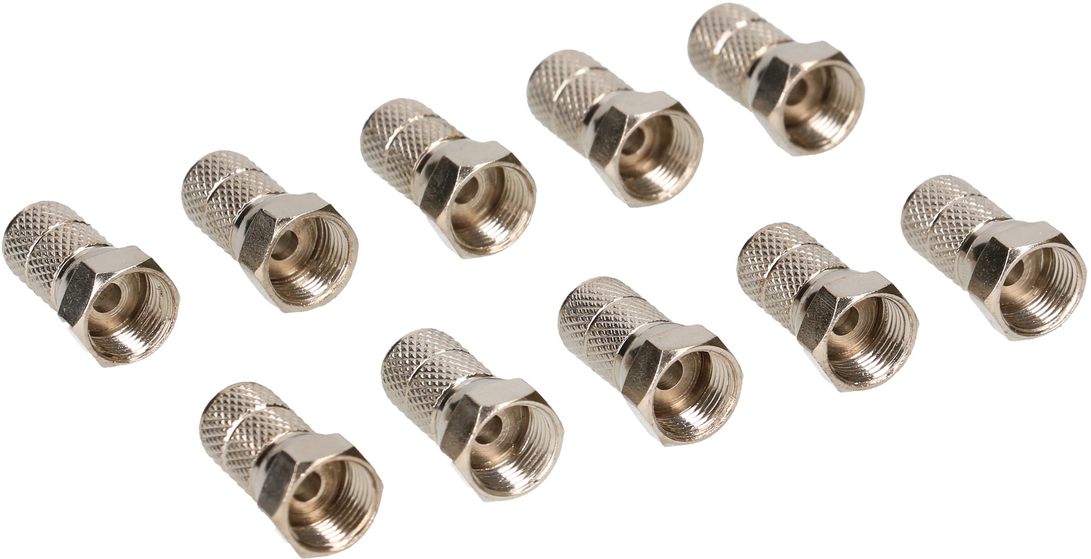 fiche F à visser D=6.5mm 10 pièces