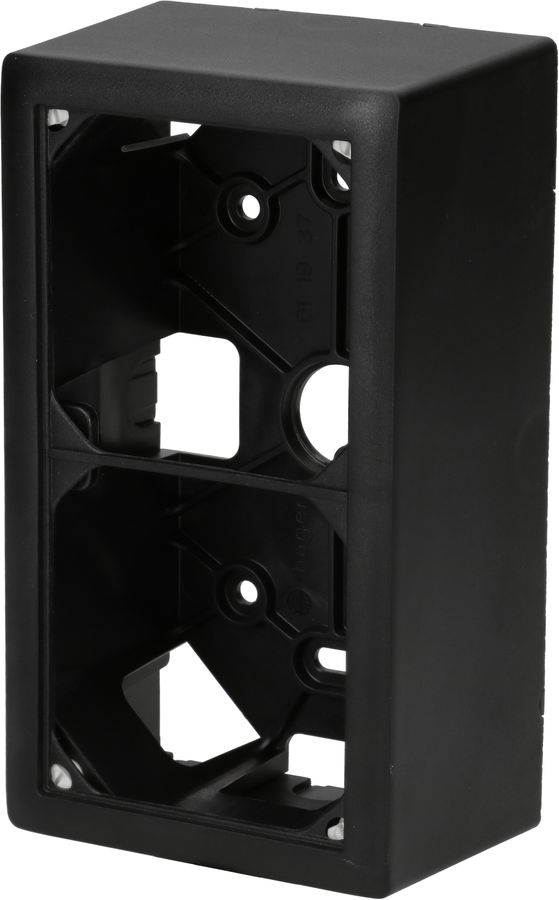 Gehäuse mit Montagerahmen Gr.2x1 AP Kallysto schwarz
