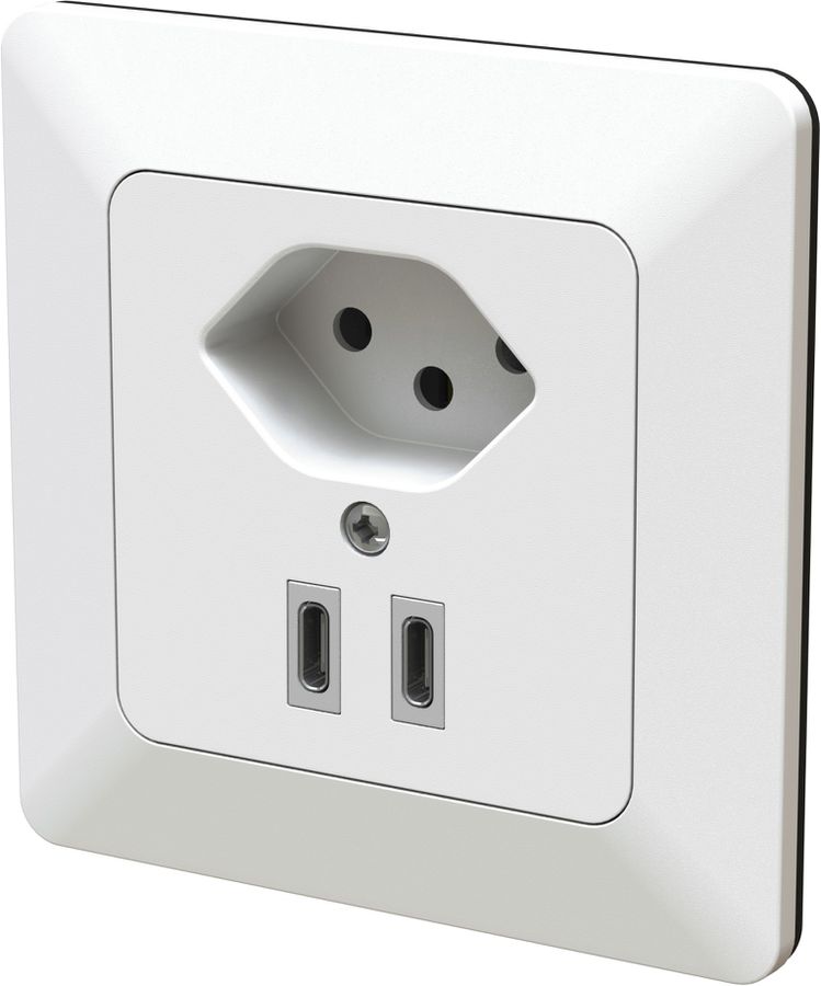 petite combinaison type 13 / USB-C+C 20W ENC priamos blanc