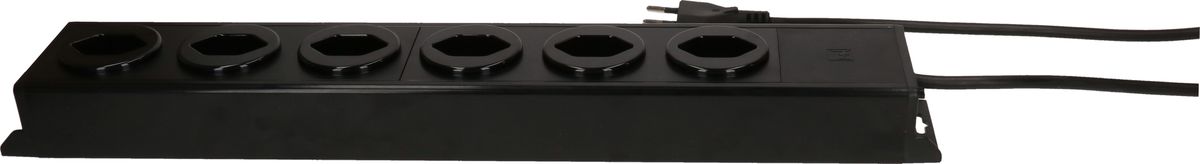 multiprise Power Line 6x type 13 noir/noir 1.5m