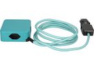 multiprise Cube 3x type 13 turquoise / noir USB 2m clip-clap