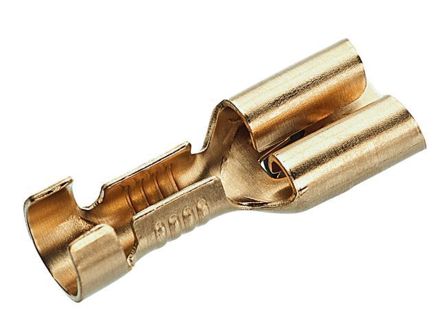 Douille plate avec languette d'arrêt 1.5-2.5mm² fiche 6.3x0.8mm