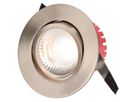 LED-Einbauspot SOLVO Ø80 DALI Nickel gebürstet 3000K 750lm 38°