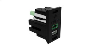 LIBERTY USB Charger QF05 TUF-R/HP avec USB-A/C 12/60W noir