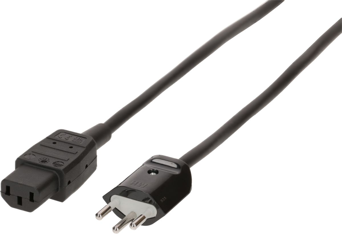 cavo per apparecchi TD S05VSTV-F3G1.0 2m ne schermato tipo 12/C13