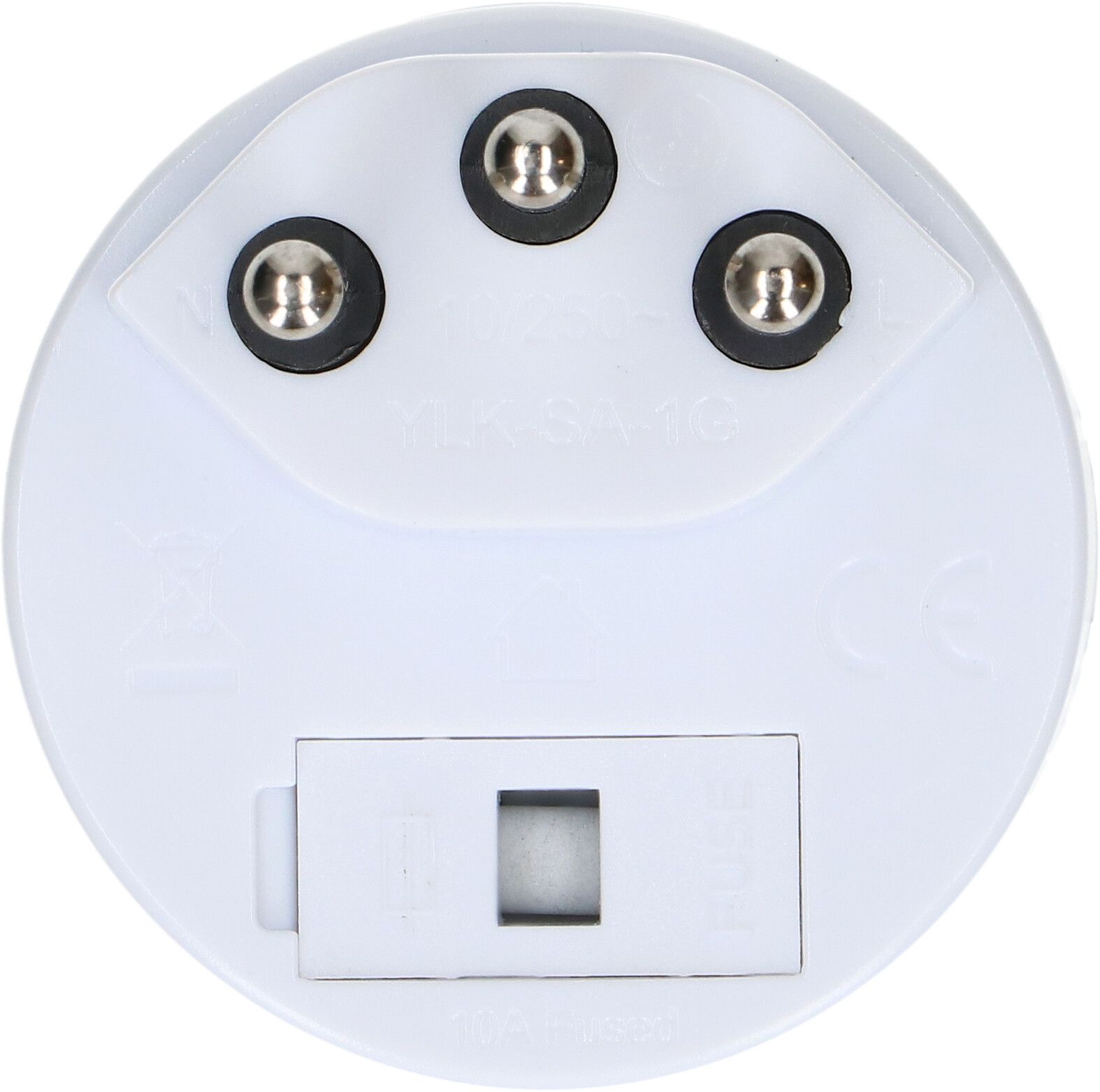 adaptateur de voyage asymétrique fiche: type 12 / prise: Schuko