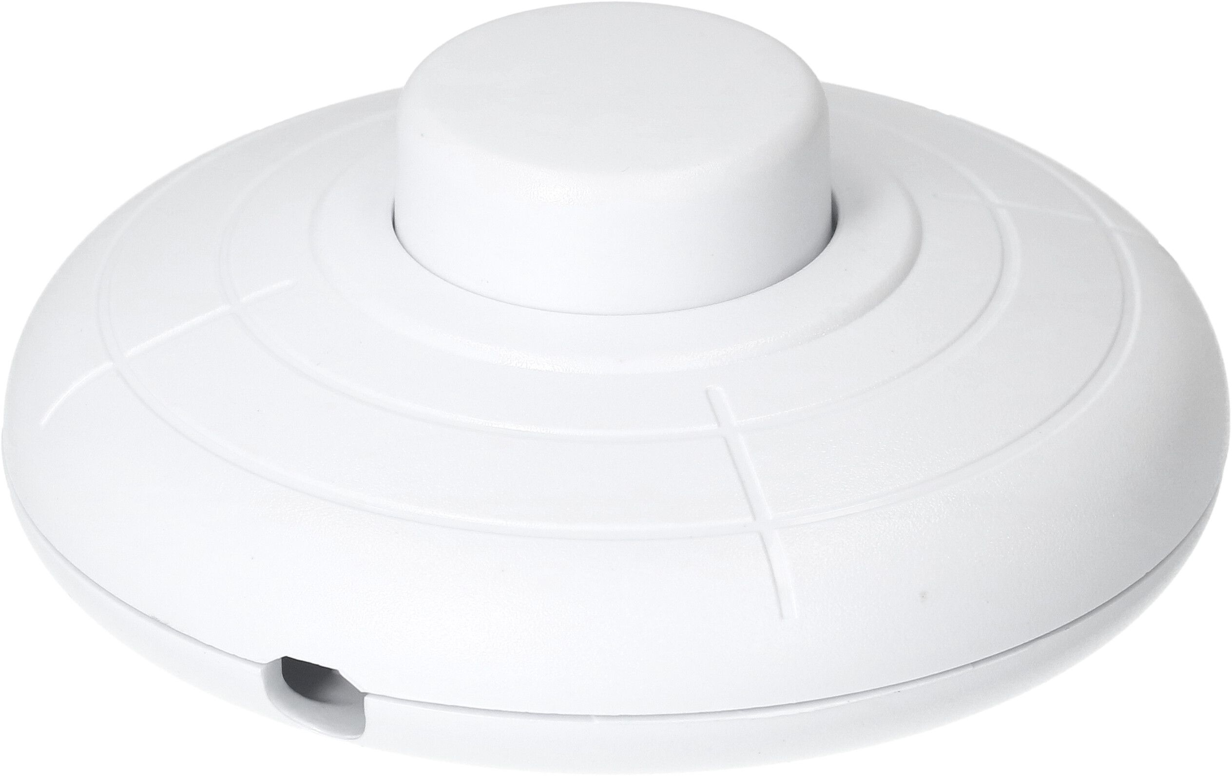 Interrupteur à pied 1pôles OFF 2(1)A blanc