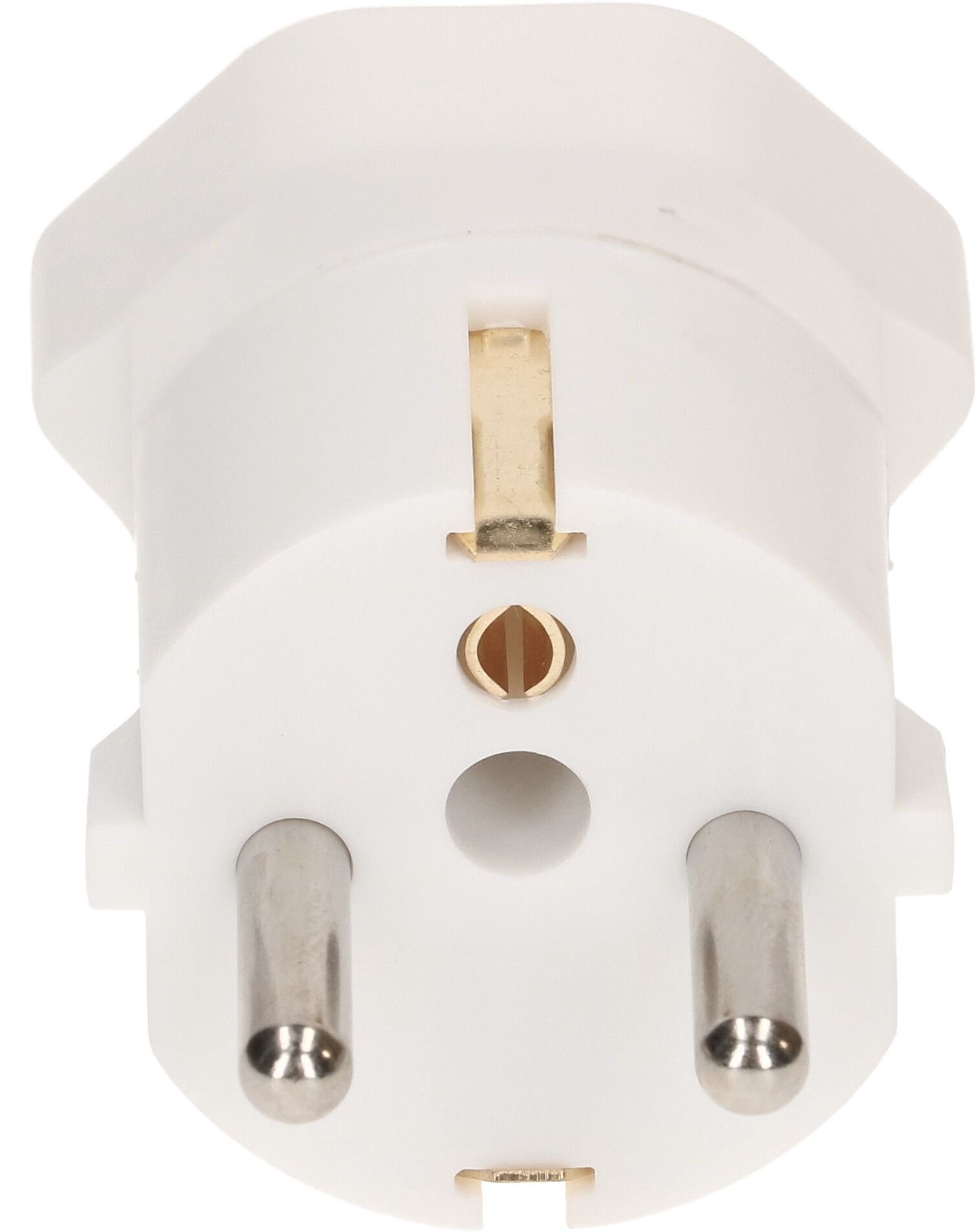adaptateur de voyage Schuko / type 23 3 pôles blanc