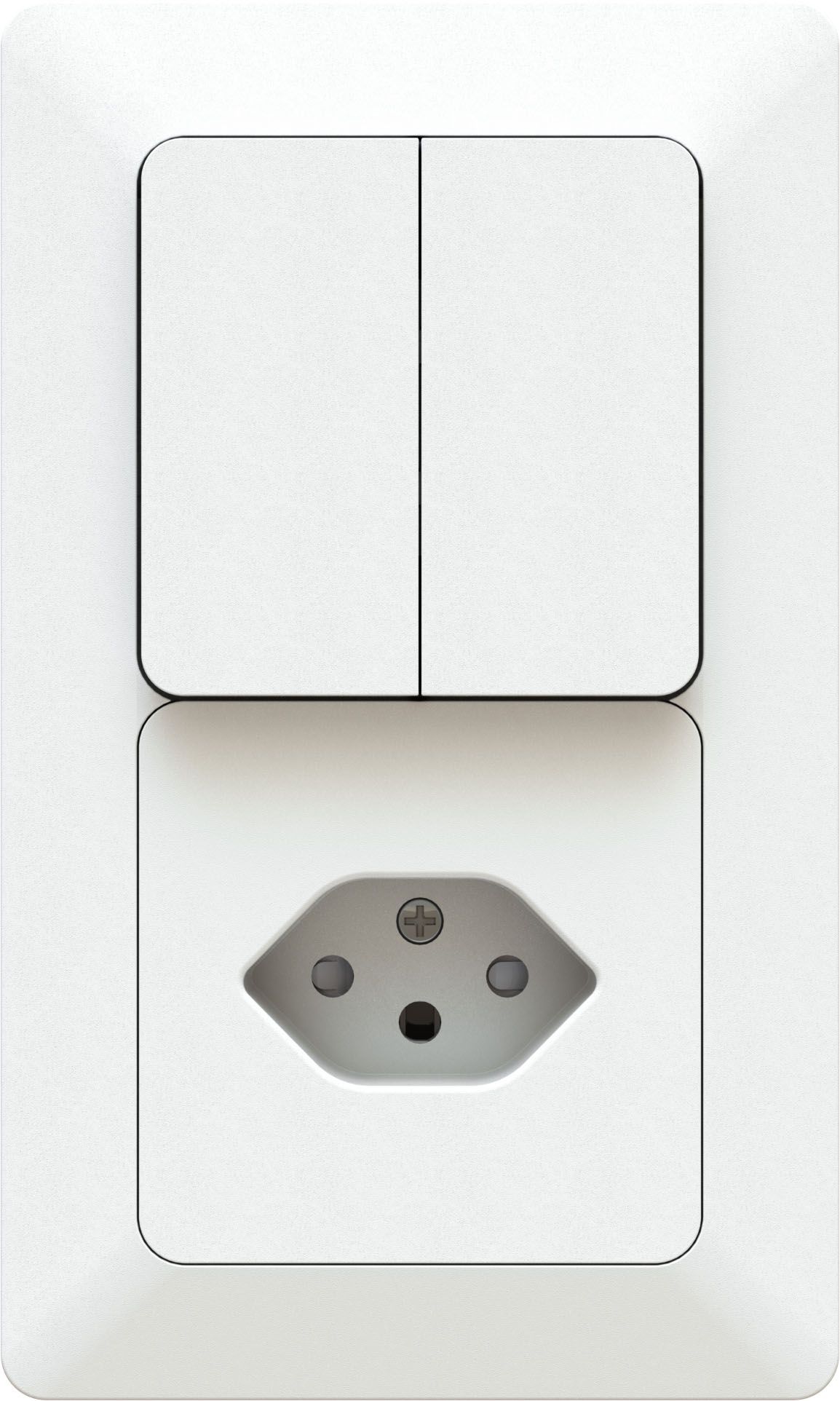 combinaison interrupteur s3+3 / type 13 ta.2x1 ENC priamos blanc