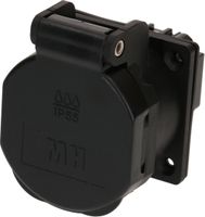 prise à encastrer 1x type 13 L+N+PE Max Hauri IP55 noir/noir
