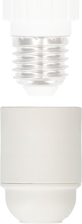 douille E27 manteau lisse M10x1 blanc