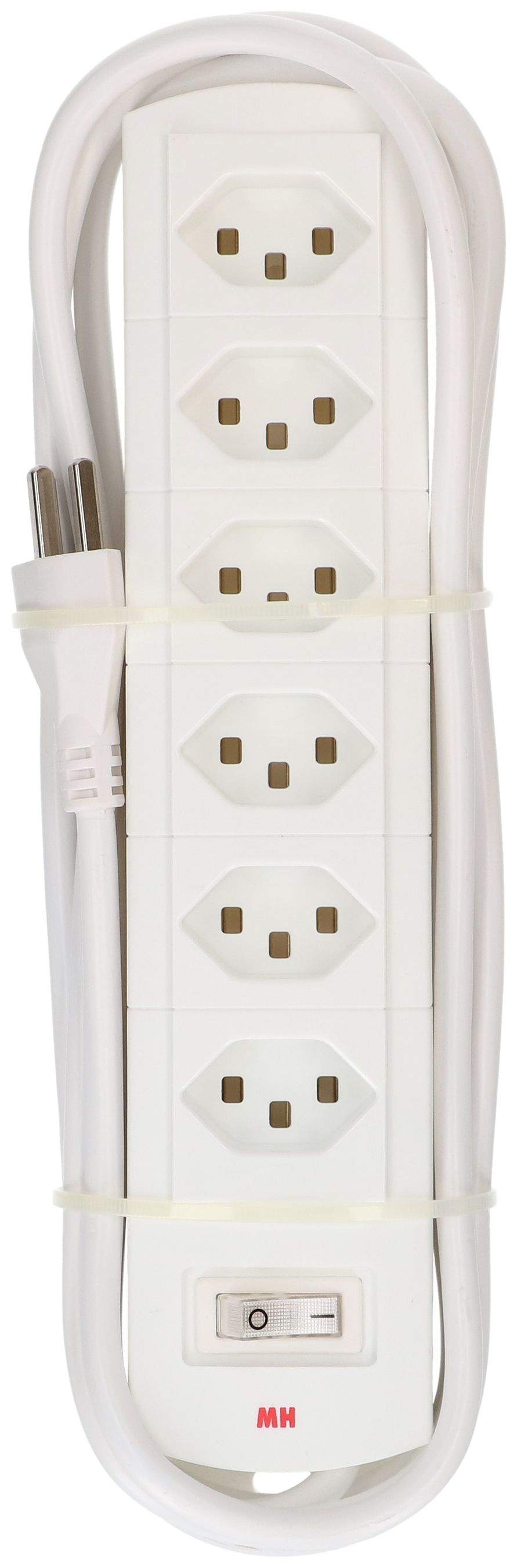 multiprise Prime Line 6x type 23 blanc interrupteur 3m