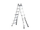 Scala telescopica in alluminio con 2x6 gradini