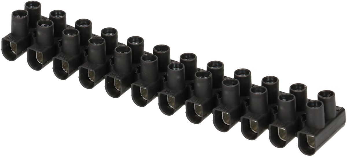 Klemmleiste EKL 1 S 1.5-6mm2 12-polig schwarz 2 Stk.