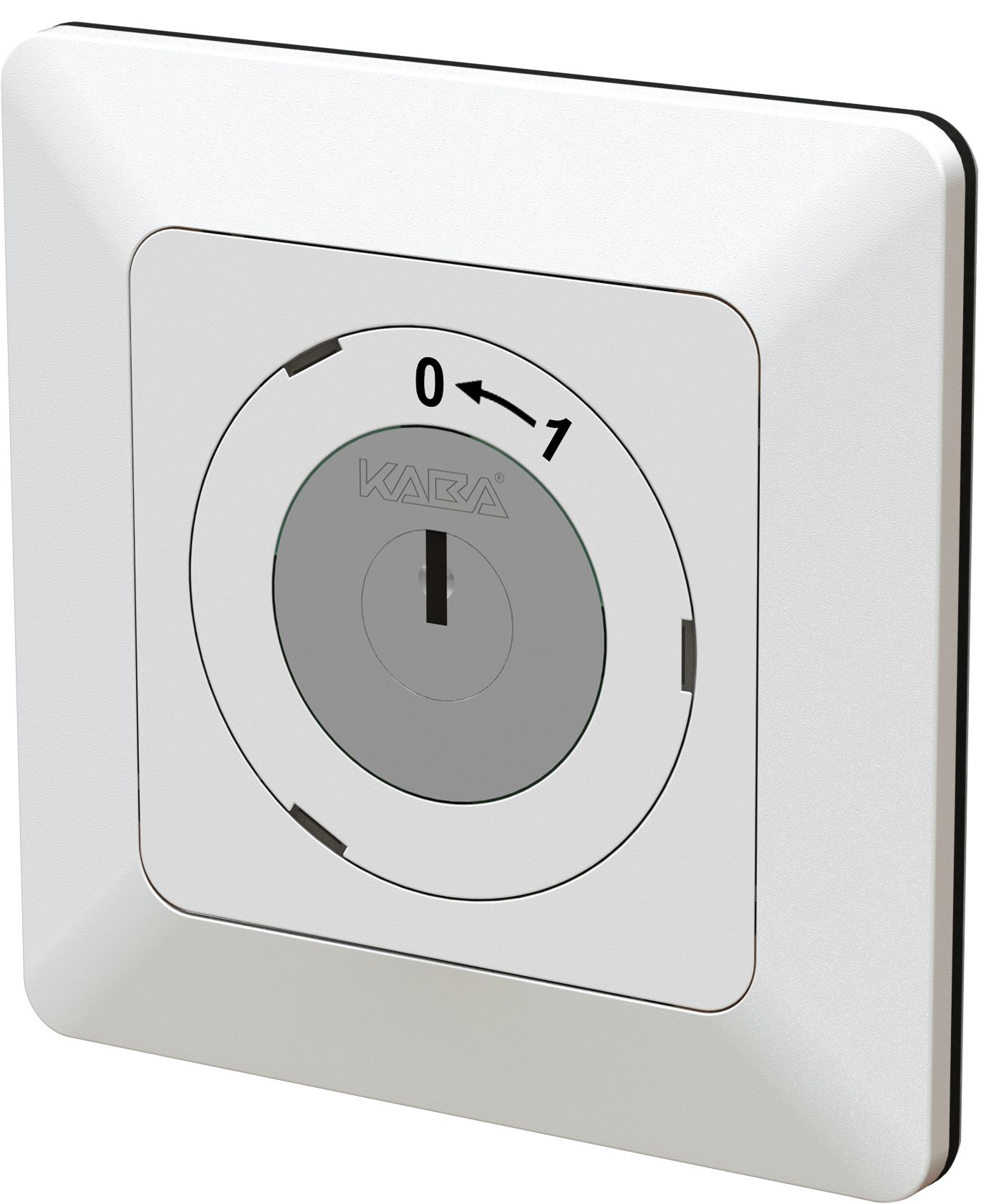 contact pivotant à clé +cyl. NO/1L 0<=1 ENC priamos blanc