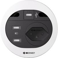 DIVUS bloc multiprise blanc 1x type 13 2x USB-C 1x USB C Data