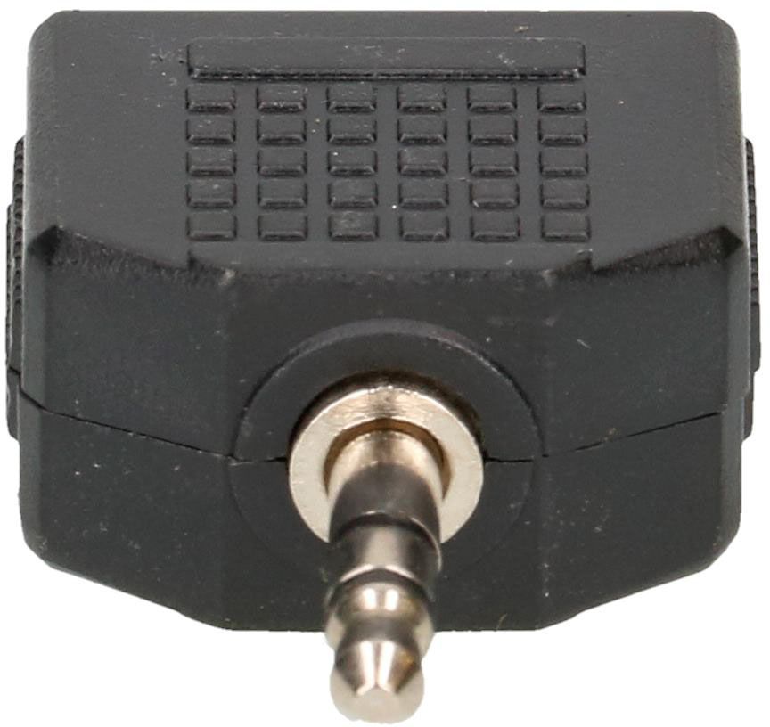 adaptateur Y audio stéréo fiche/prise jack noir