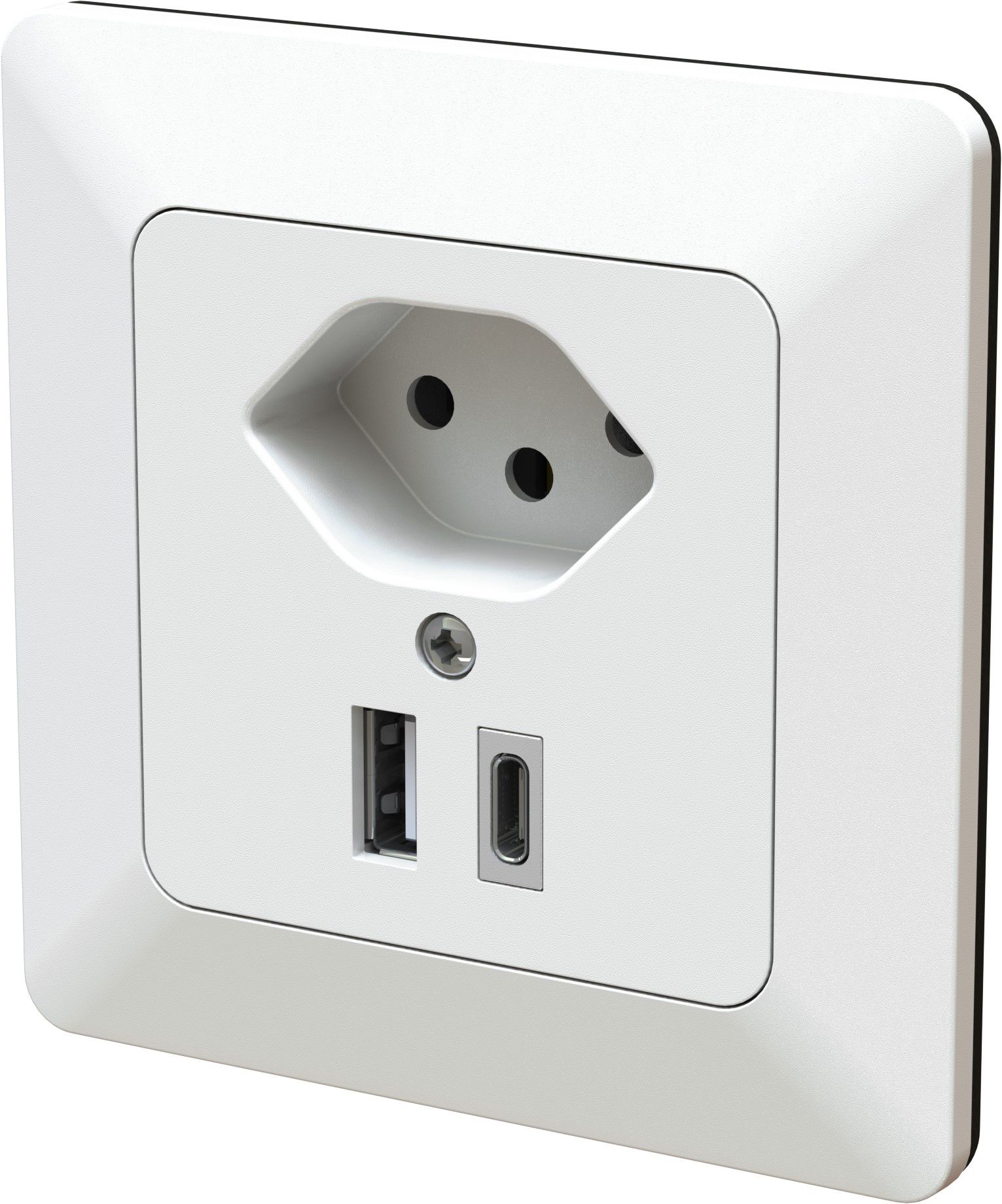 petite combinaison type 13 / USB-A+C 18W ENC priamos blanc