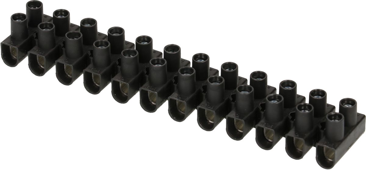 barrete de bornes EKL 2 S 2.5-10mm2 12 pôles noir