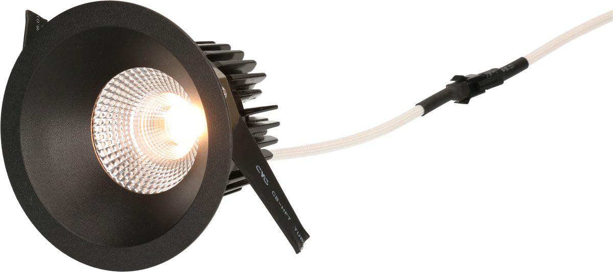 spot encastré à LED ATMO Ø80 DALI noir 3000K 960lm 38°