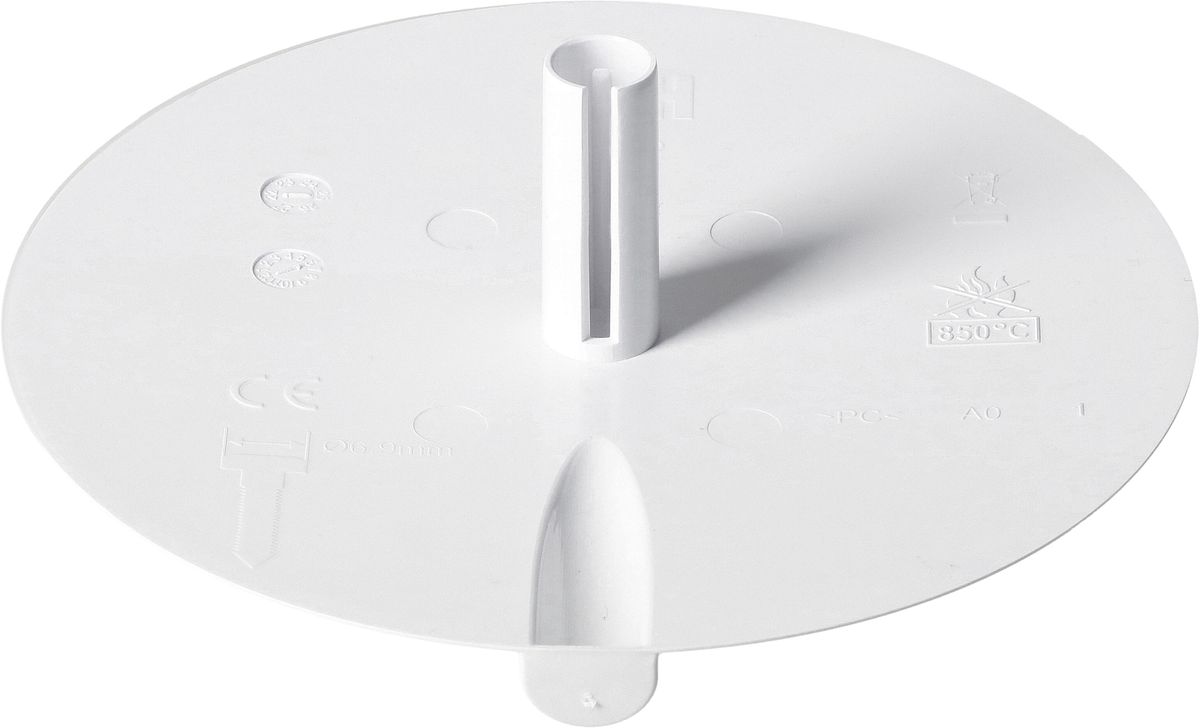 rosette de plafond rond plat é. ressort + en. de câble enfich. bc