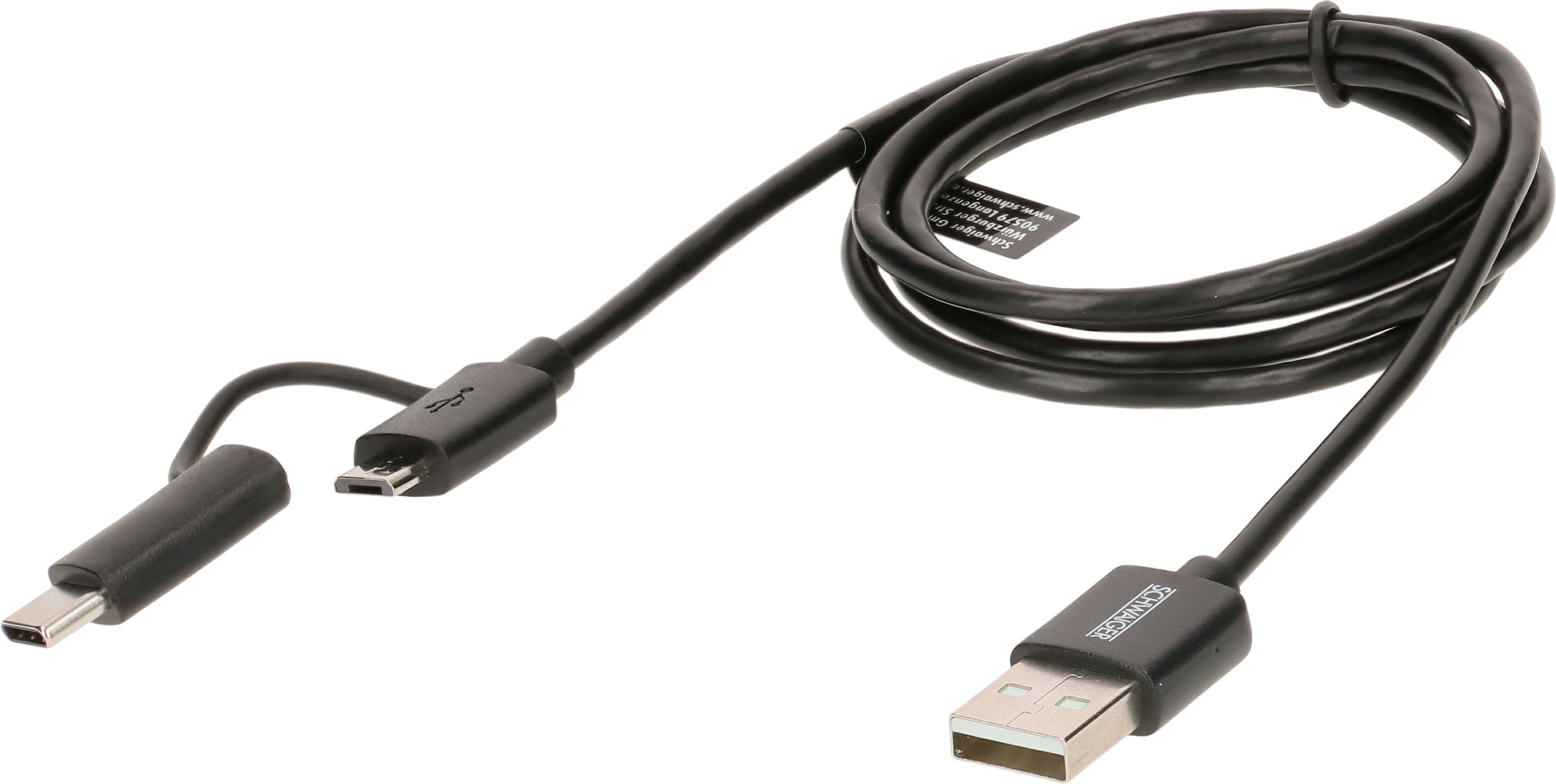 USB 3.1 câble adaptateur 1.0m noir