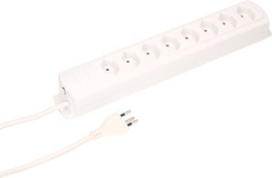 multiprise Prime Line 8x type 13 blanc 3m