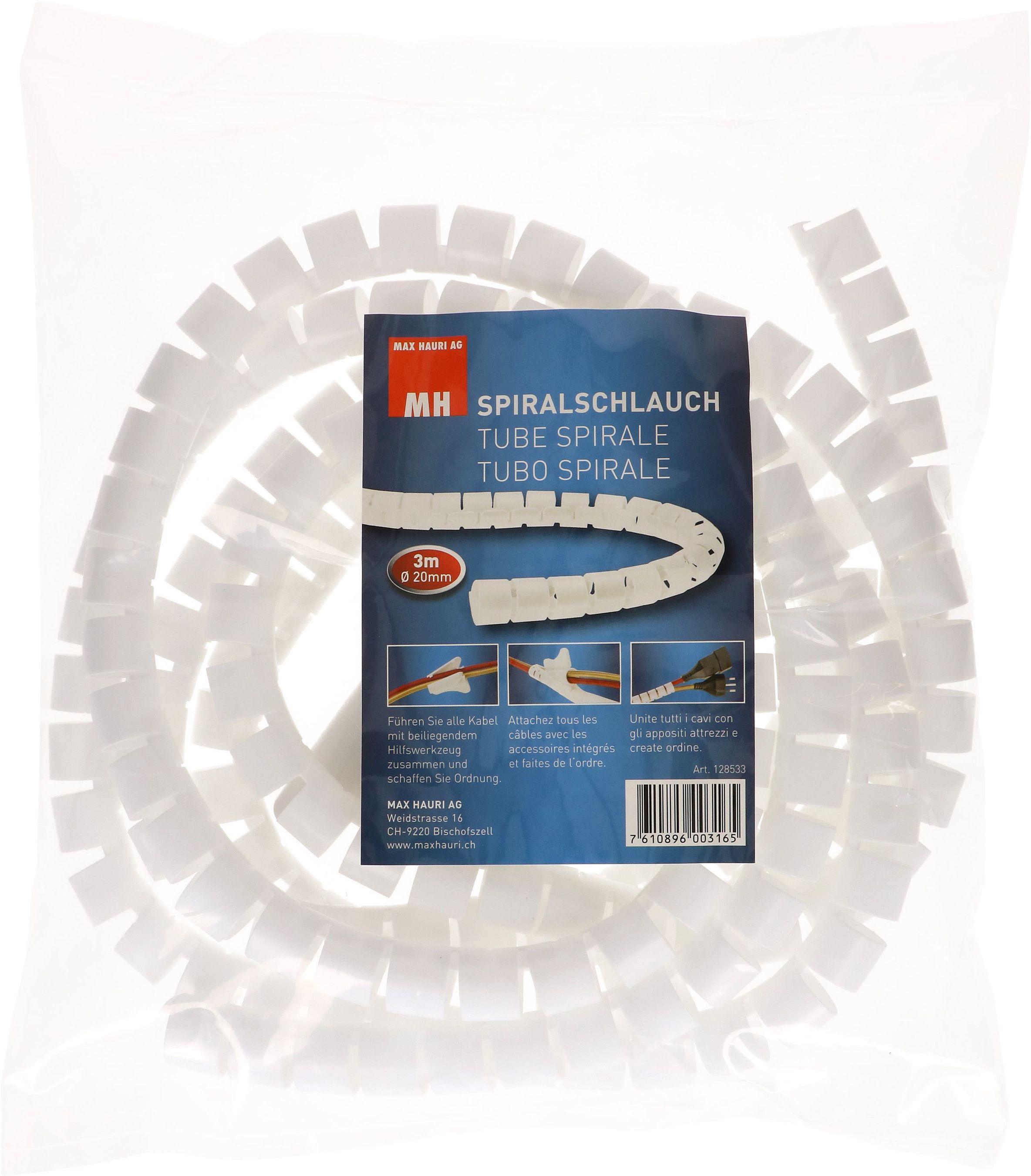 set gestion des câbles petit blanc