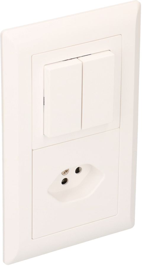 combinazione schema 3+3 / tipo 13 dim.2x1 INC Kallysto bianco