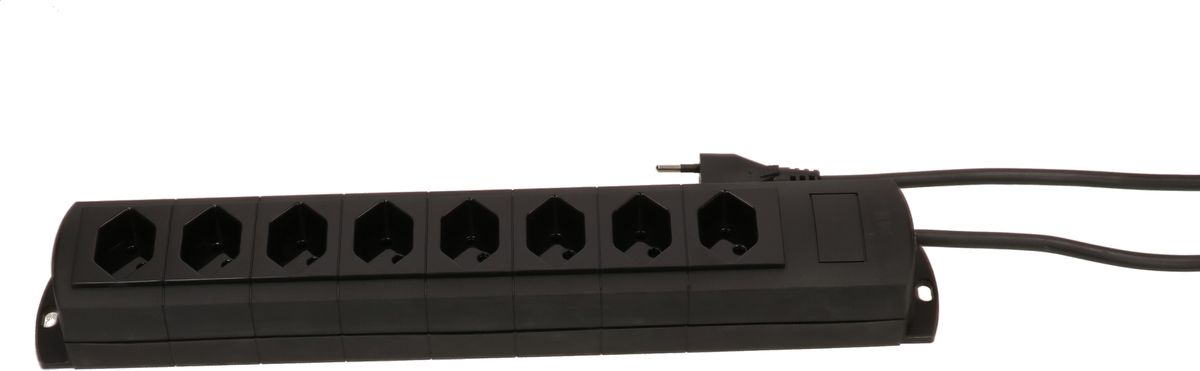 multiprise Prime Line 8x type 13 noir 5m