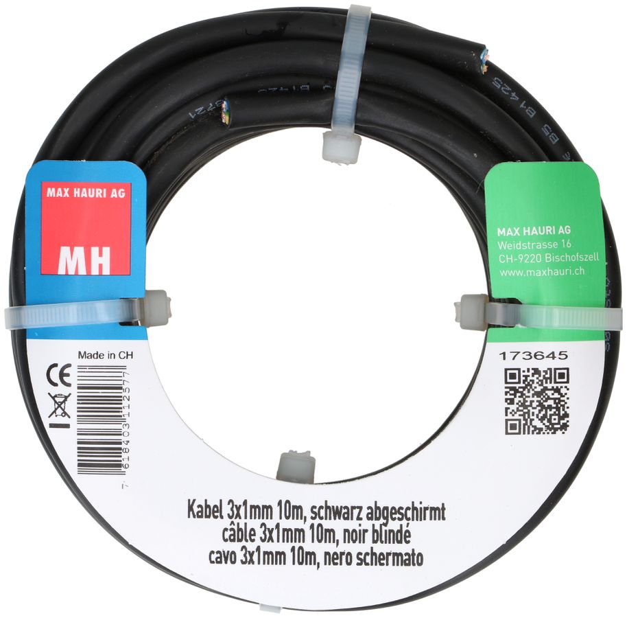 cavo S05VStV-F3G1.0 10m nero schermato