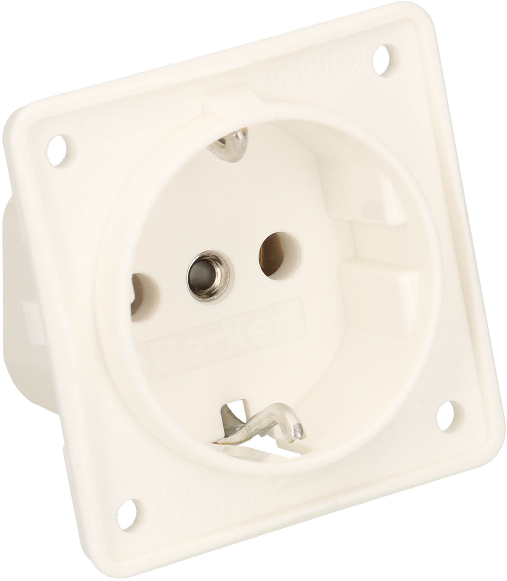presa 1x Schuko apparecchio con placca frontale Berker Integro bi