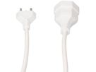 Rallonge TD H05VV-F3G1.0 3m blanc type 12 / type 13