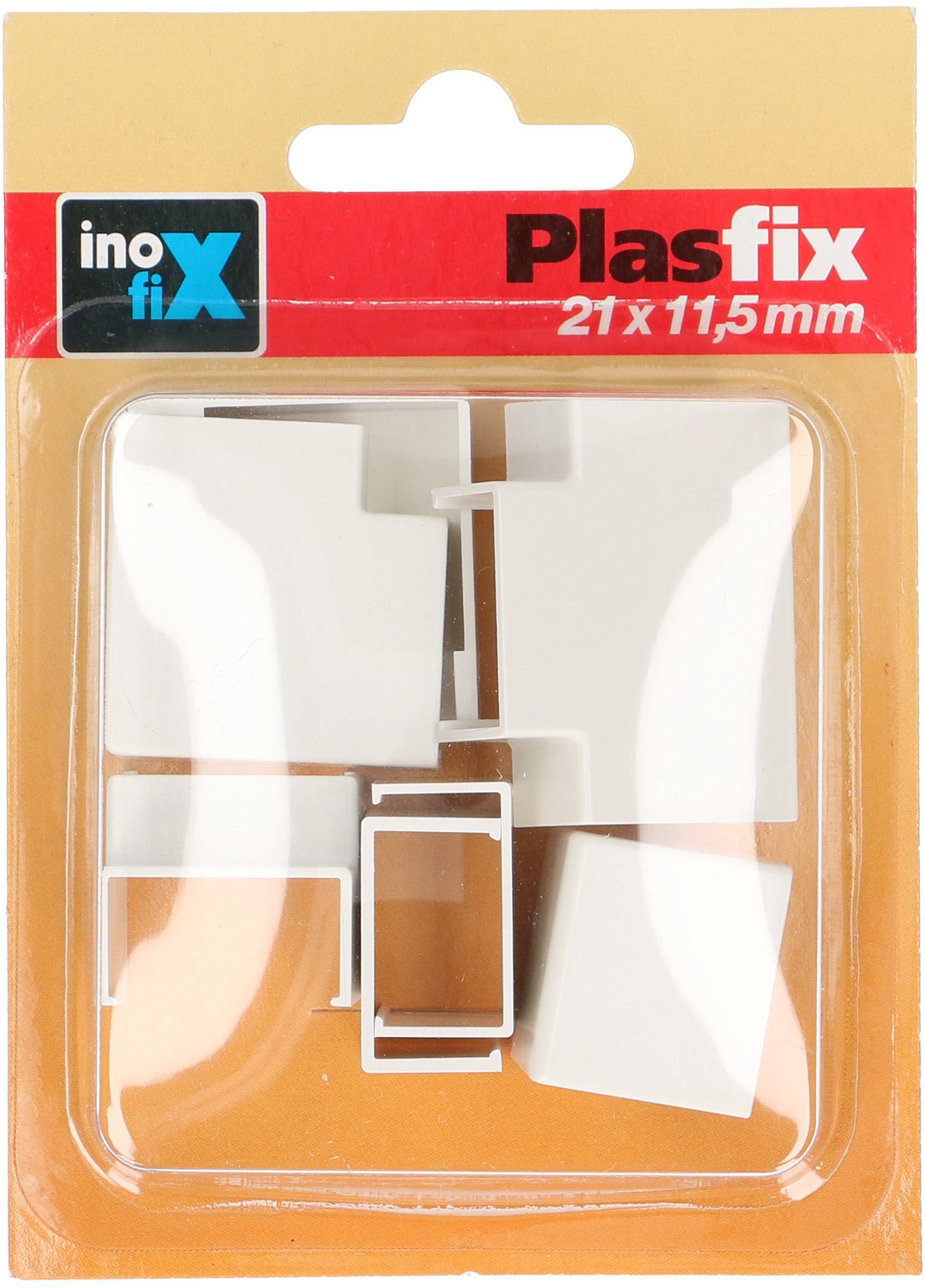 Raccords de goulotte 21x11.5mm blanc assorti 7 pcs.