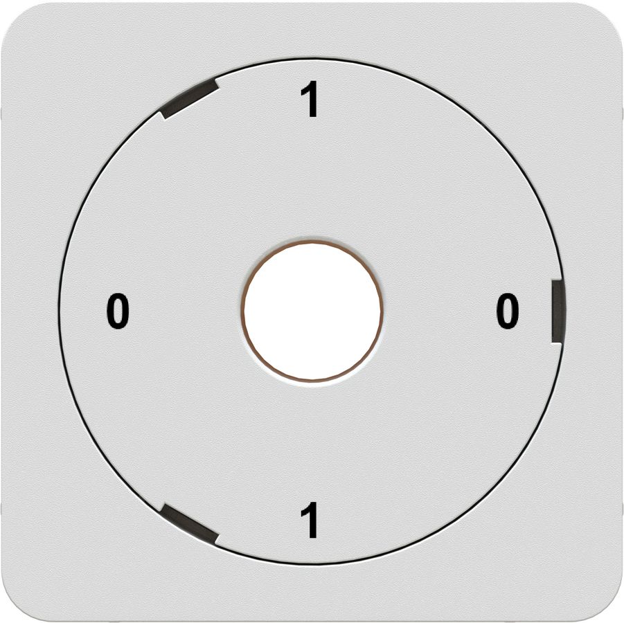 Disque indicateur p. interr. rotatif et à clé sans marquage, bc