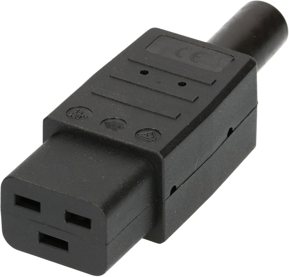 prise de connecteur type C19 3 pôles noir