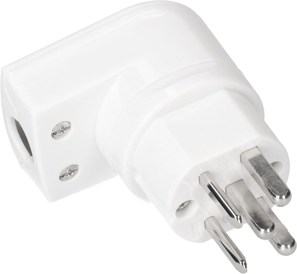 Fiche TH type 25 5-pôles blanc coudé