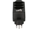 Multi adaptateur Safety Line 4x type 13 3-pôles noir +interrup.