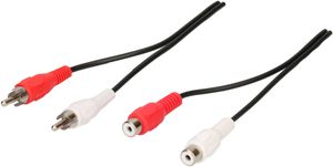 rallonge audio RCA stéréo 5m noir