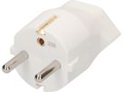 adaptateur fixe Schuko / type 13 CEE 7/7 blanc
