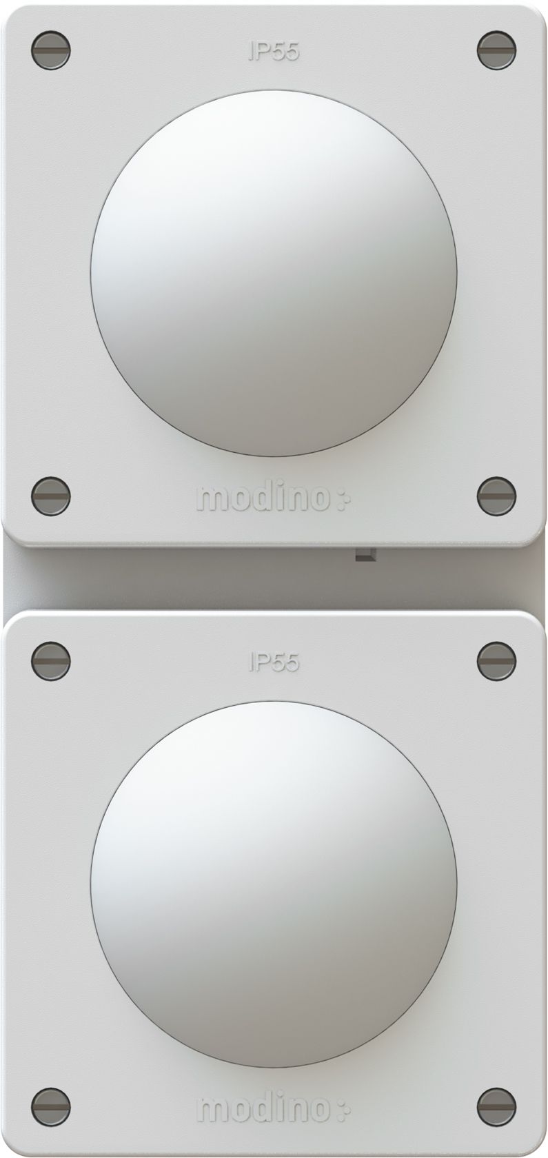 combinaison interrupteur s3 / s3 ta.2x1 ENC exo IP55 blanc