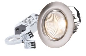 spot encastré à LED AXO Ø80 nickel brossé 3000K 960lm 38°