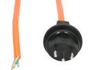 PUR-Netzkabel H07BQ-F3G1.5mm2 5m orange Typ 13 IP55