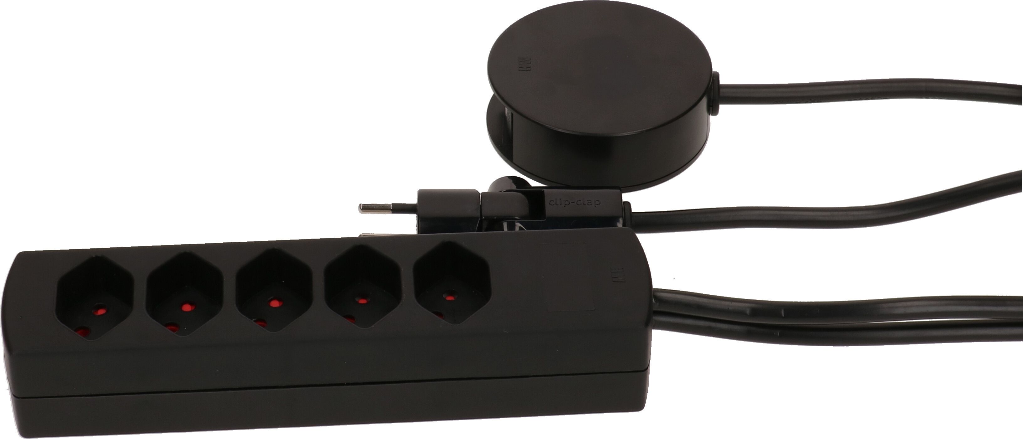 multipresa Safety Line 5x tipo 13 BS ne interr. esterno magnet 2m