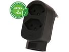 multi adaptateur ADAPT 2+1x type 13 noir rotatif Green+Fair